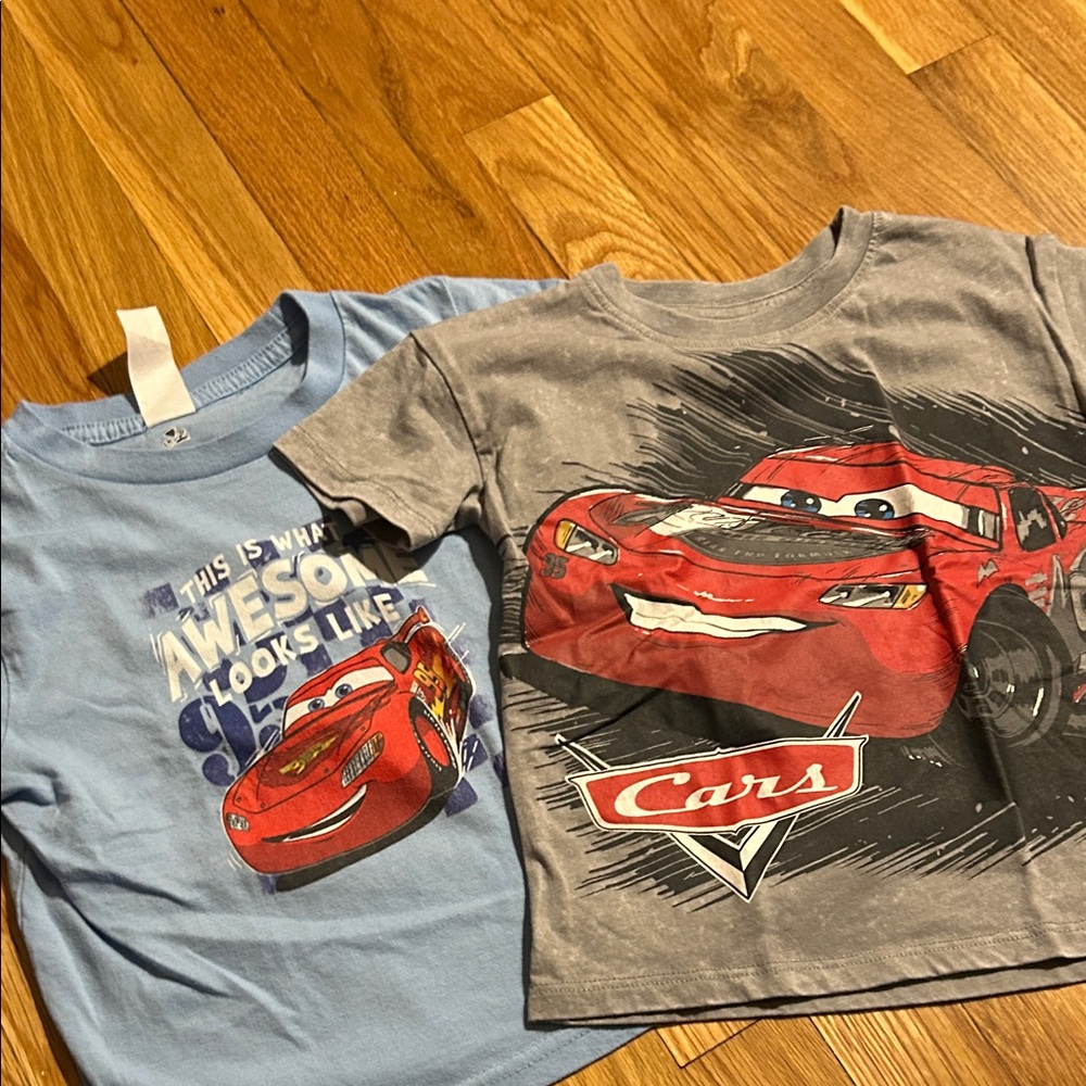 Disney Cars Kids T-Shirts - Gray and Light Blue